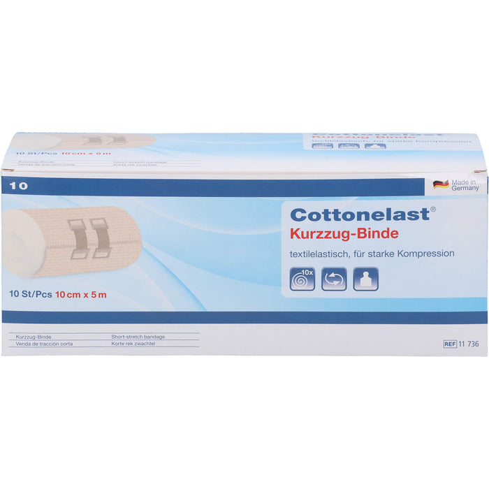 Cottonelast Kurzzugbinden 10 cm x 5 m, 10 pcs. Bandage