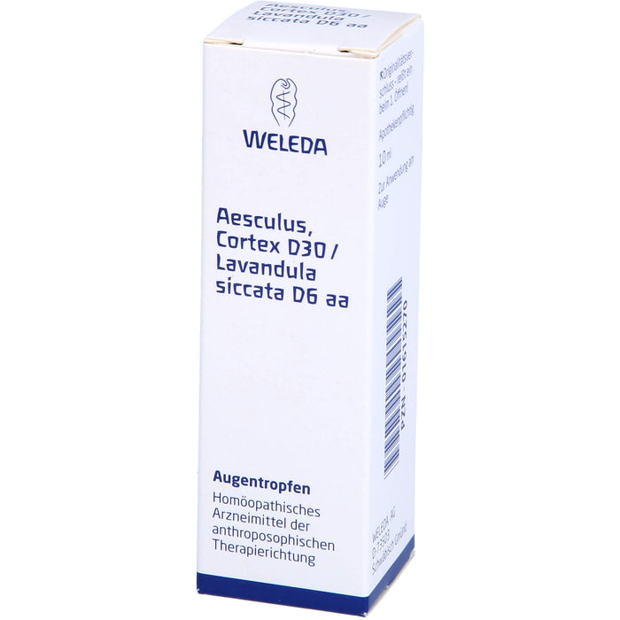 WELEDA Aesculus Cortex D 30 / Lavandula siccata D 6 aa Augentropfen, 10 ml Solution