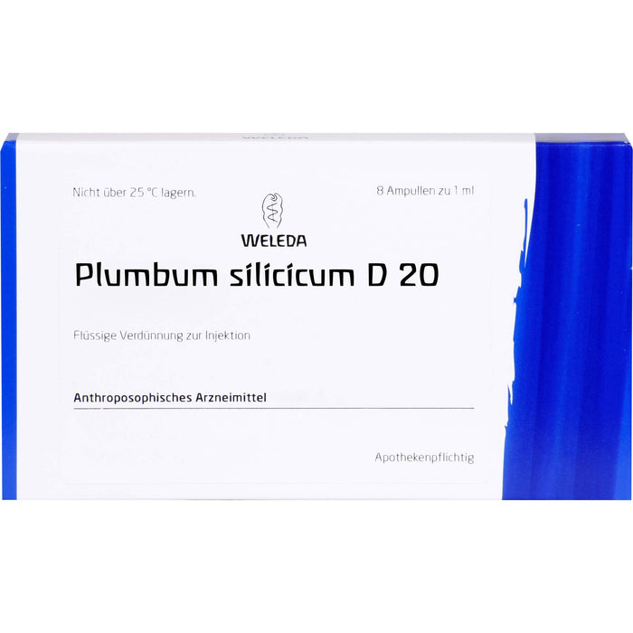 Plumbum silicicum D20 Weleda Amp., 8X1 ml AMP