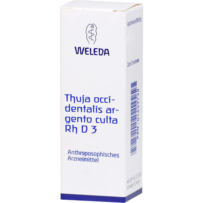 WELEDA Thuja occidentalis Argento culta Rh D3 flüssige Verdünnung, 20 ml Solution