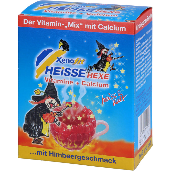 Xenofit Heiße Hexe Vitamine + Calcium Pulver mit Himbeergeschmack, 10 pcs. Sachets