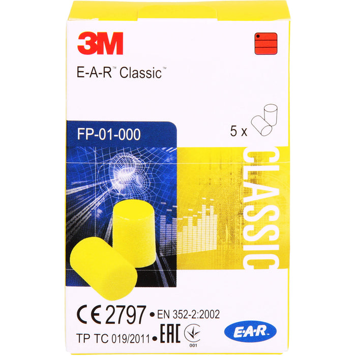 3M E-A-R Classic vorzuformende Gehörschutzstöpsel, 10 pcs. Earplugs