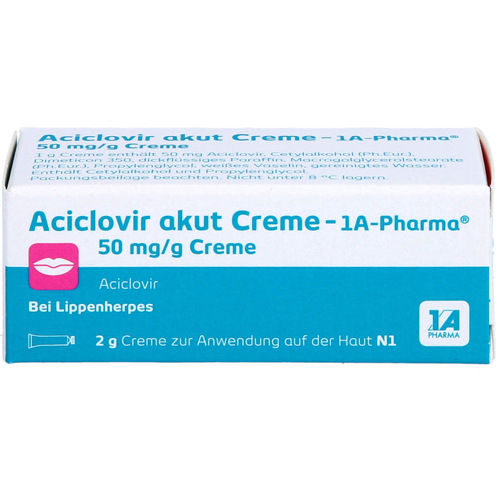 Aciclovir akut Creme - 1A Pharma, 2 g Creme