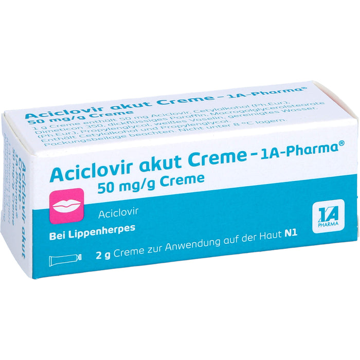 Aciclovir akut Creme - 1A Pharma, 2 g Creme