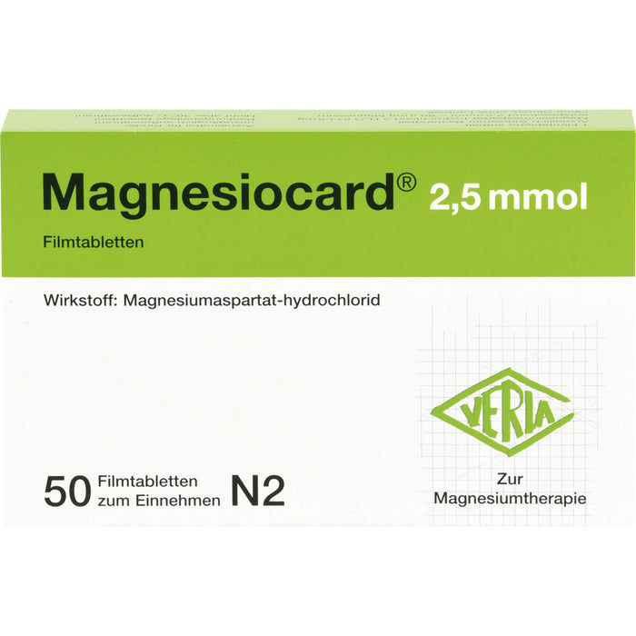 Magnesiocard 2,5 mmol, Filmtbl., 50 pc Tablettes