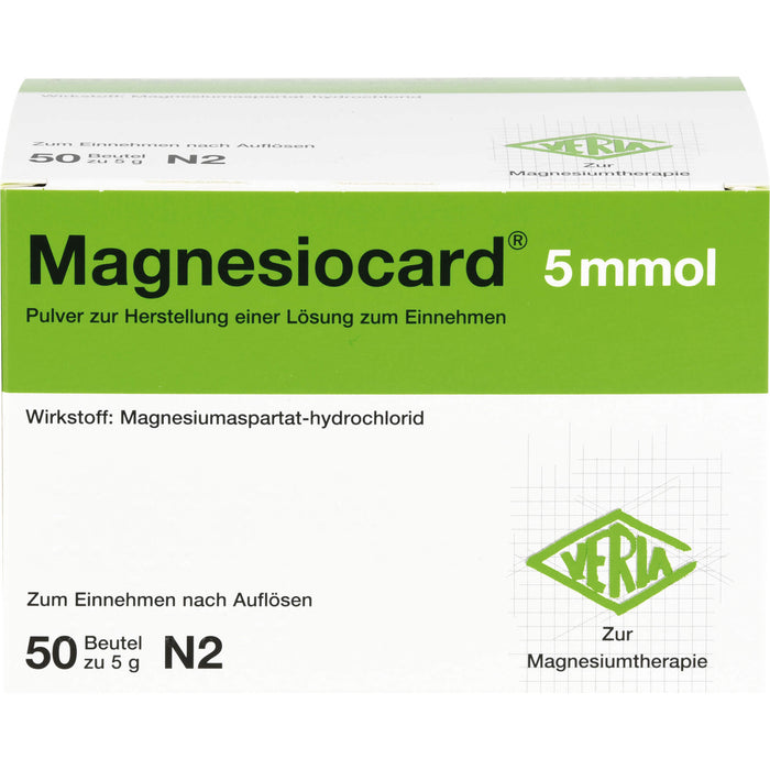 Magnesiocard 5 mmol Pulver zur Herstellung einer Lösung, 50 pc Sachets