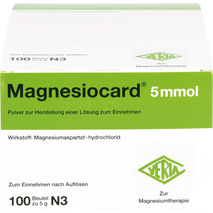 Magnesiocard 5 mmol Pulver bei Magnesiummangel, 100 pc Sachets