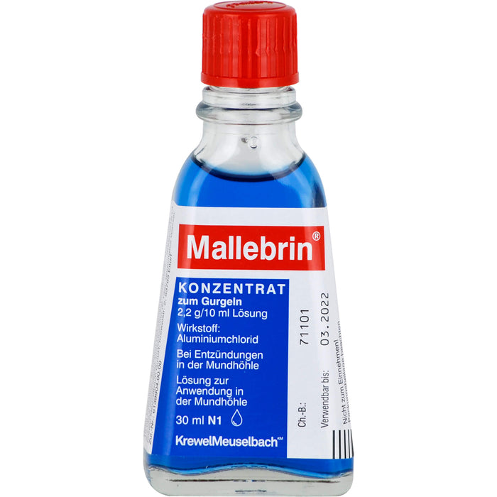 Mallebrin Konzentrat zum Gurgeln, 30 ml Solution