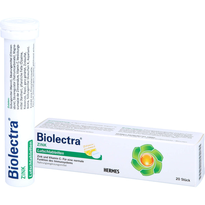 Biolectra Zink Lutschtabletten, 20 St. Tabletten