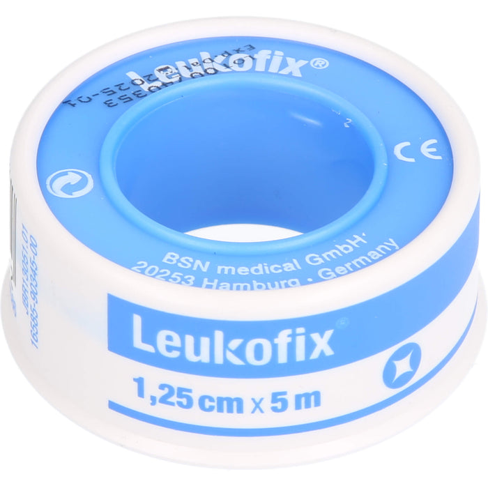 Leukofix 1,25 cm x 5 m hautfreundliches transparentes Fixierpflaster, 1 pcs. Patch