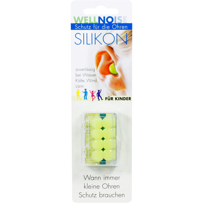 WELLNOISE Ohrenstopfen für Kinder Silikon, 8 pcs. Earplugs