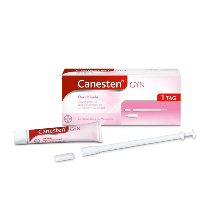 Canesten Gyn once Kombi 1 Tag Vaginaltabletten und Creme, 1 St. Kombipackung