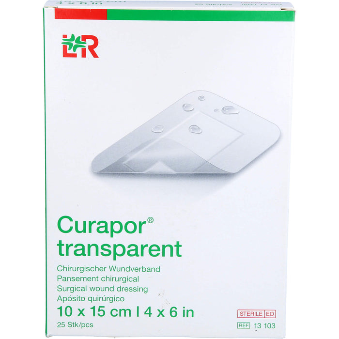 Curapor Wundverband steril 10x15cm transparent, 25 St VER