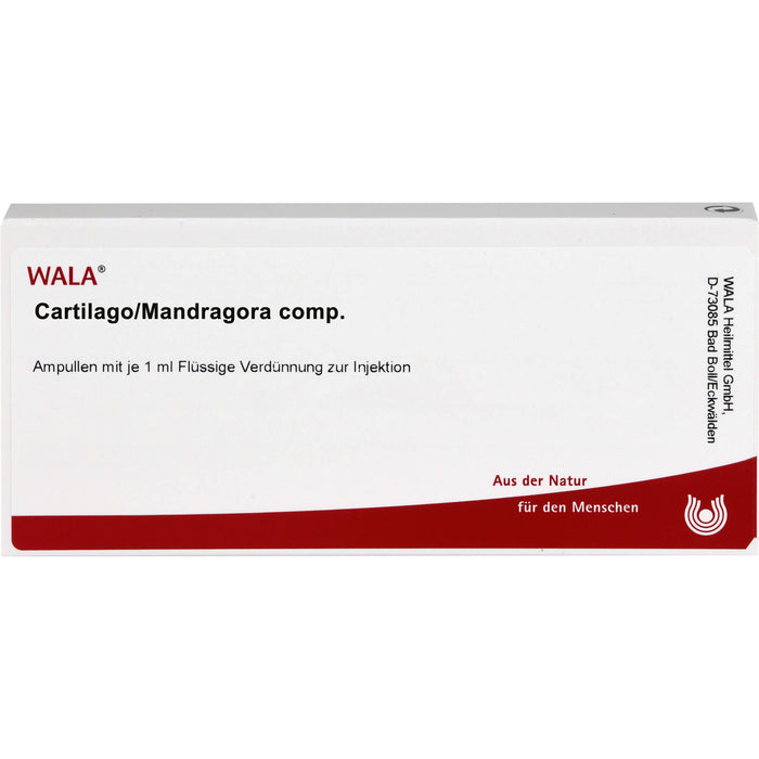 WALA Cartilago/Mandragora comp. Ampullen, 10 pcs. Ampoules