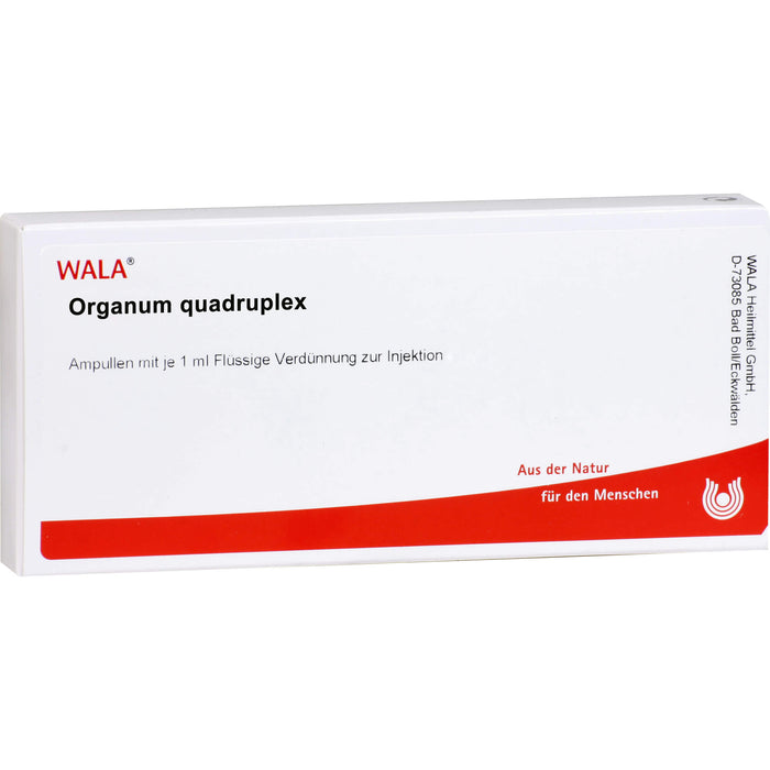 WALA Organum Quadruplex Ampullen, 10 pc Ampoules