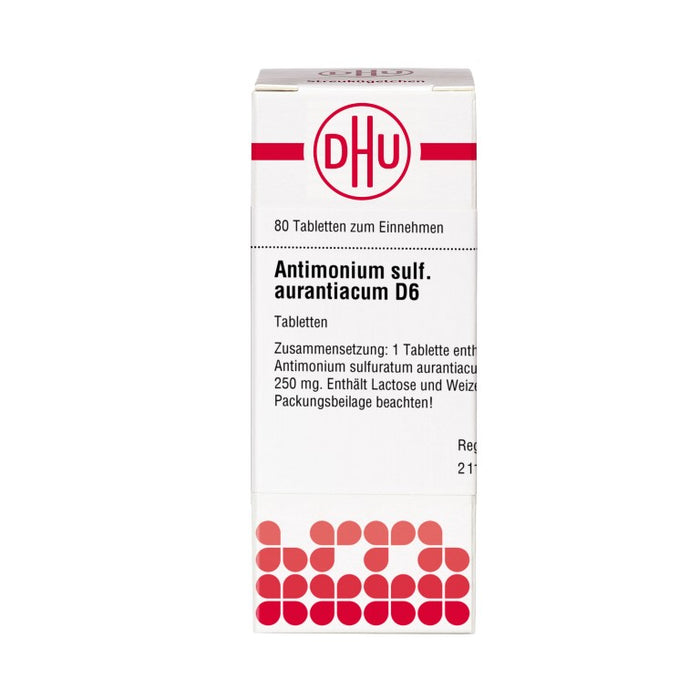 DHU Antimonium sulfuratum aurantiacum D6 Tabletten, 80 pcs. Tablets