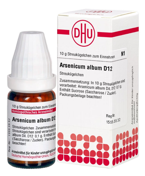 DHU Arsenicum album D12 Streukügelchen, 10 g Globules