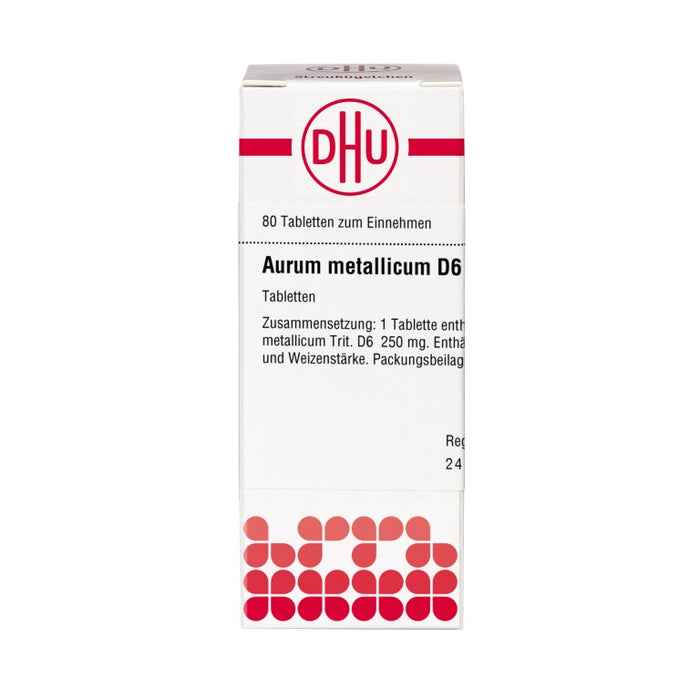 DHU Aurum metallicum D6 Tabletten, 80 St. Tabletten