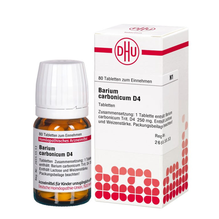 DHU Barium carbonicum D4 Tabletten, 80 St. Tabletten