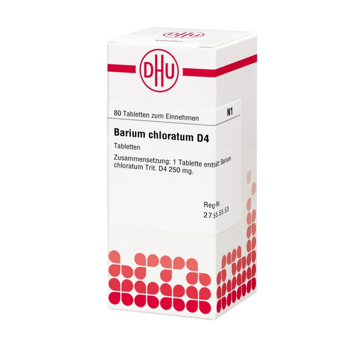 DHU Barium chloratum D4 Tabletten, 80 St. Tabletten