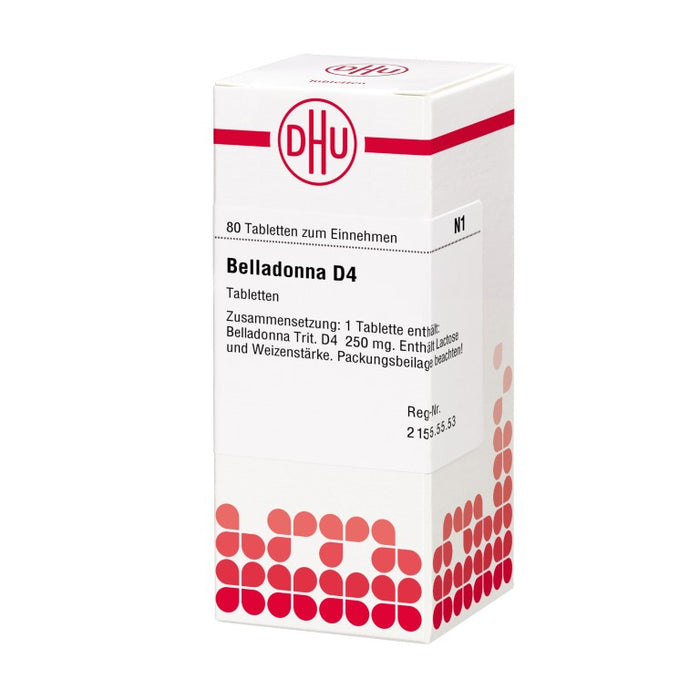 DHU Belladonna D4 Tabletten, 80 pc Tablettes