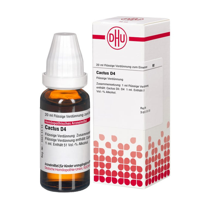 DHU Cactus D4 Dilution, 20 ml Lösung