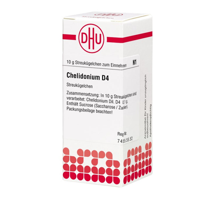 DHU Chelidonium D4 Streukügelchen, 10 g Globuli