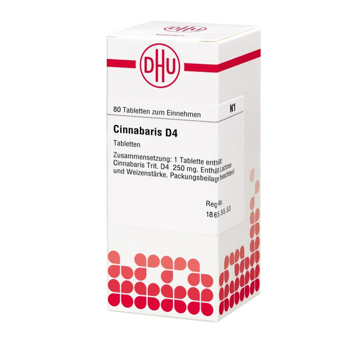 DHU Cinnabaris D4 Tabletten, 80 St. Tabletten