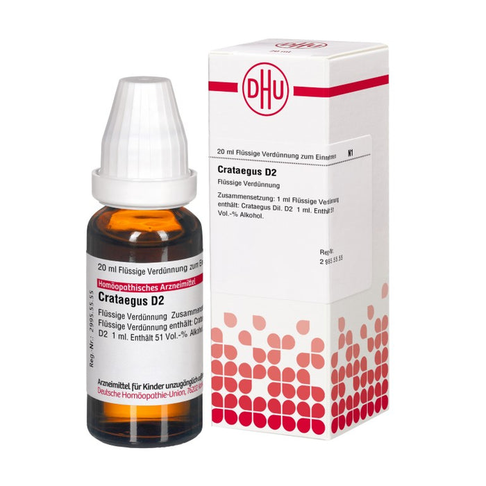 DHU Crataegus D2 Dilution, 20 ml Lösung