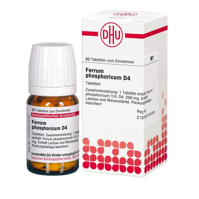 DHU Ferrum phosphoricum D4 Tabletten, 80 pc Tablettes