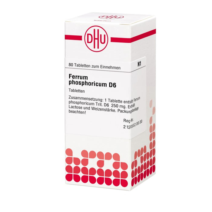 DHU Ferrum phosphoricum D6 Tabletten, 80 pcs. Tablets