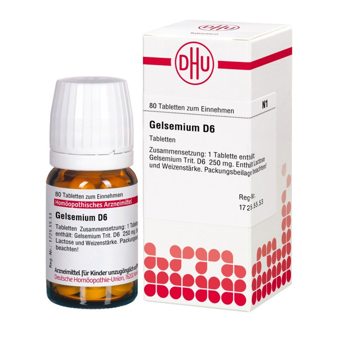 DHU Gelsemium D6 Tabletten, 80 pc Tablettes