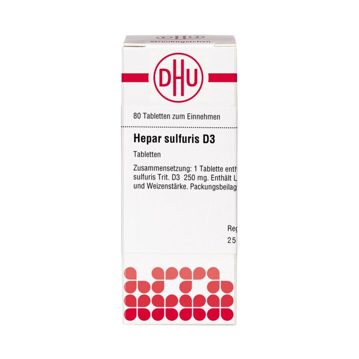 DHU Hepar sulfuris D3 Tabletten, 80 pc Tablettes