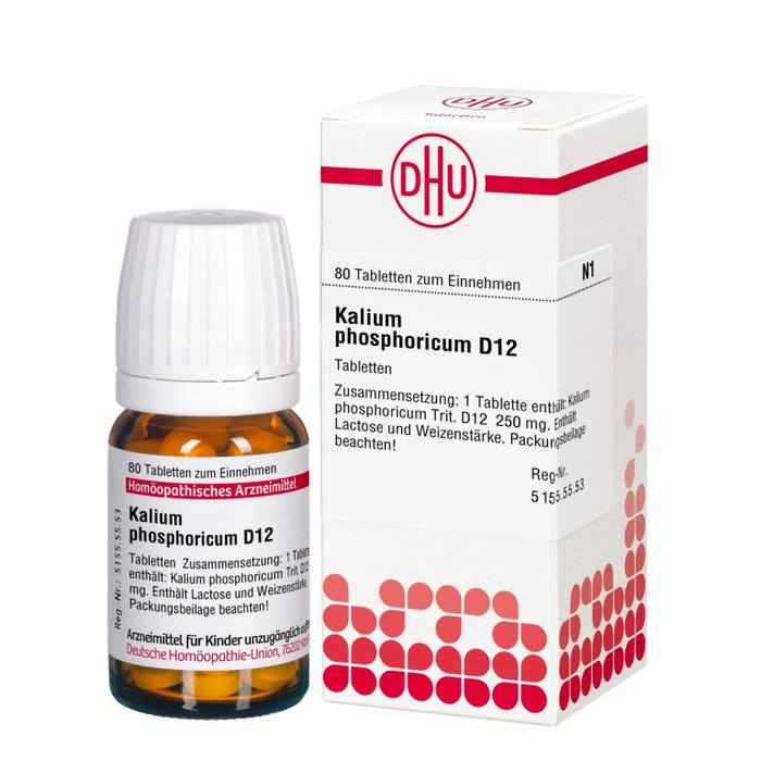 DHU Kalium phosphoricum D12 Tabletten, 80 pcs. Tablets