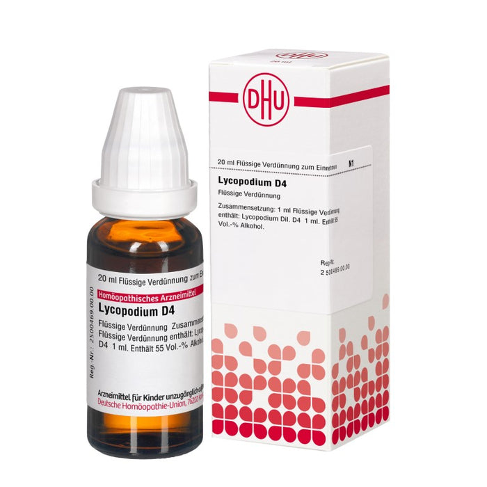 DHU Lycopodium D4 Dilution, 20 ml Lösung