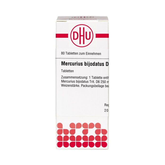 DHU Mercurius bijodatus D6 Tabletten, 80 St. Tabletten