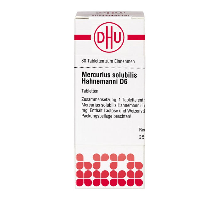 DHU Mercurius solubilis Hahnemanni D6 Tabletten, 80 pcs. Tablets