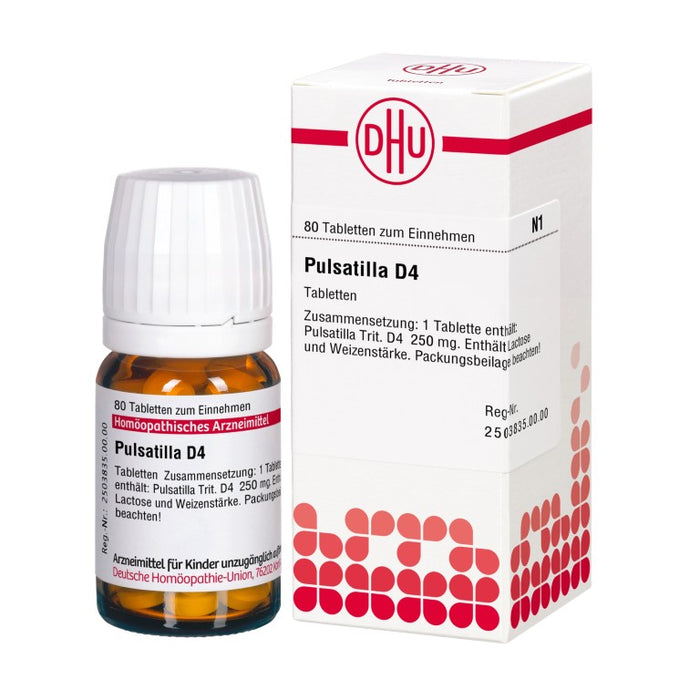 DHU Pulsatilla D4 Tabletten, 80 pcs. Tablets