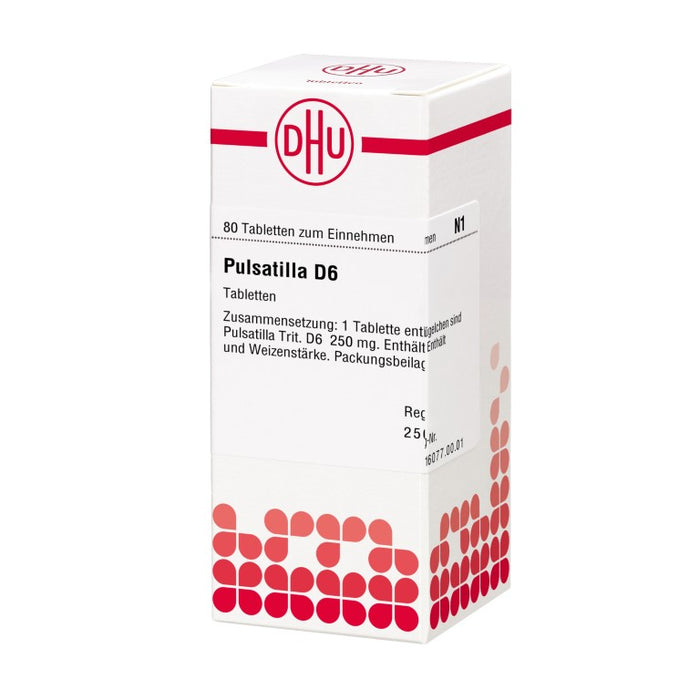 DHU Pulsatilla D6 Tabletten, 80 pcs. Tablets