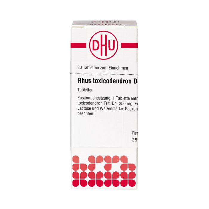 DHU Rhus toxicodendron D4 Tabletten, 80 St. Tabletten