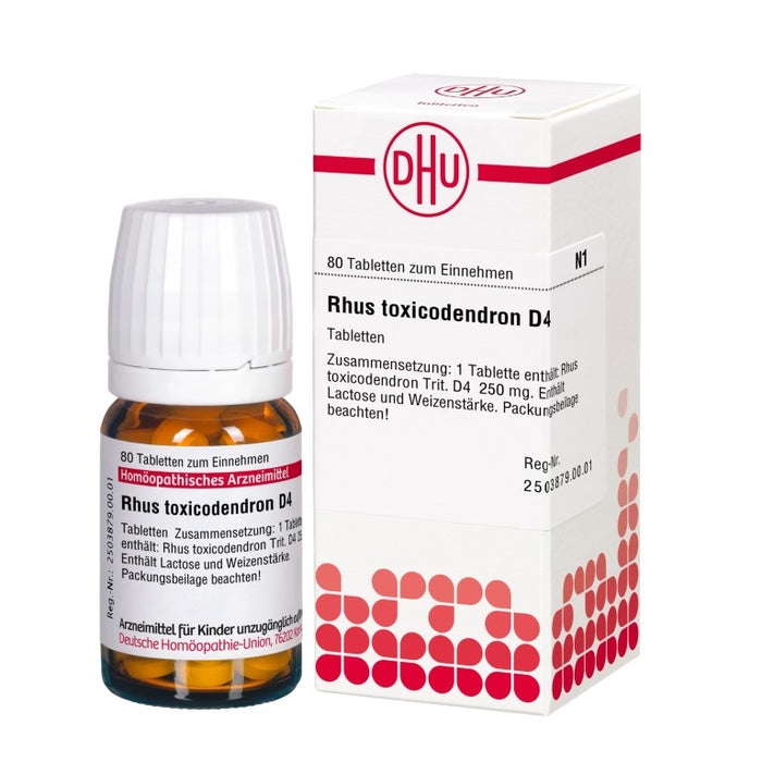 DHU Rhus toxicodendron D4 Tabletten, 80 St. Tabletten