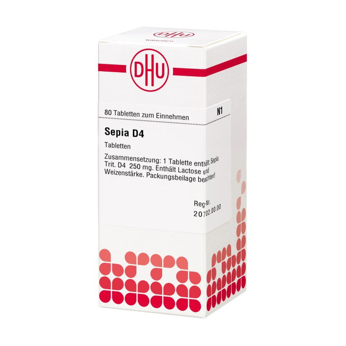 DHU Sepia D4 Tabletten, 80 St. Tabletten