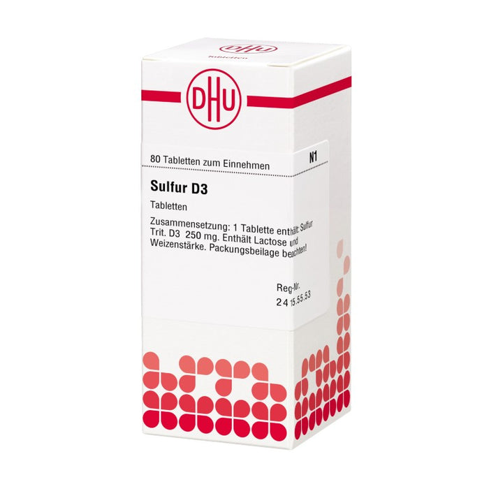 DHU Sulfur D3 Tabletten, 80 pcs. Tablets