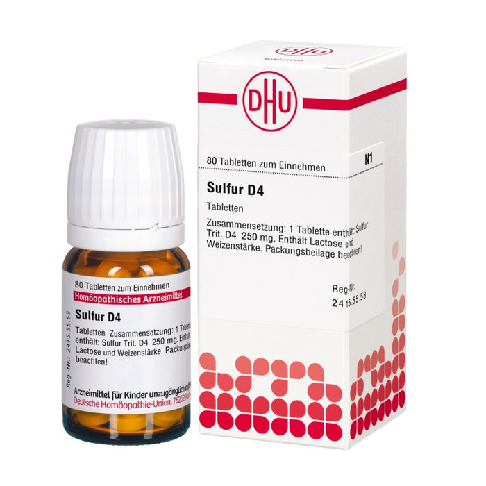 DHU Sulfur D4 Tabletten, 80 pcs. Tablets