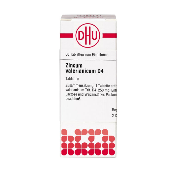 DHU Zincum valerianicum D4 Tabletten, 80 pc Tablettes