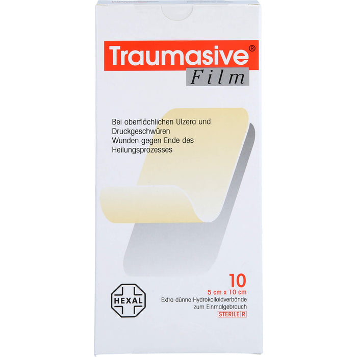 Traumasive Film 5 x 10 cm Hydrokolloidverband, 10 pcs. Wound dressings