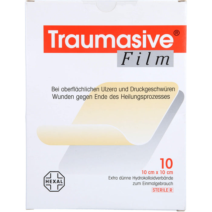 Traumasive Film 10 cm x 10 cm Hydrokolloidverband, 10 St. Wundauflagen