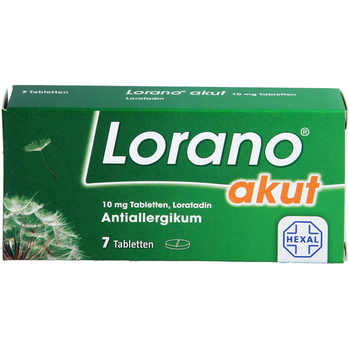 Lorano akut Tabletten, 7 pcs. Tablets