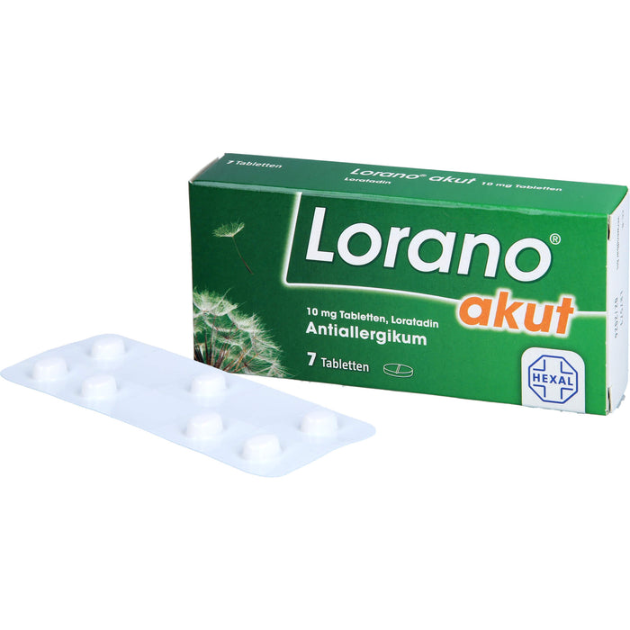 Lorano akut Tabletten, 7 pc Tablettes