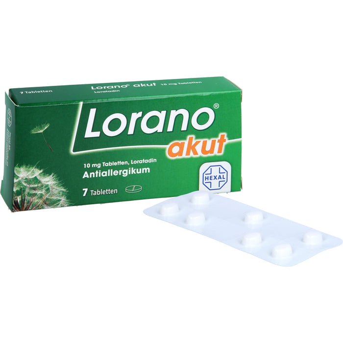 Lorano akut Tabletten, 7 pcs. Tablets